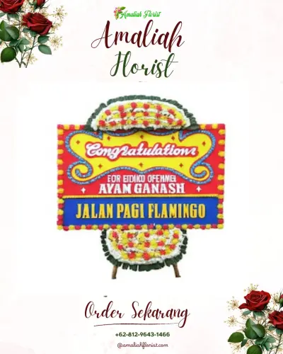 Bunga Papan Congratulation di Dulalowo Timur